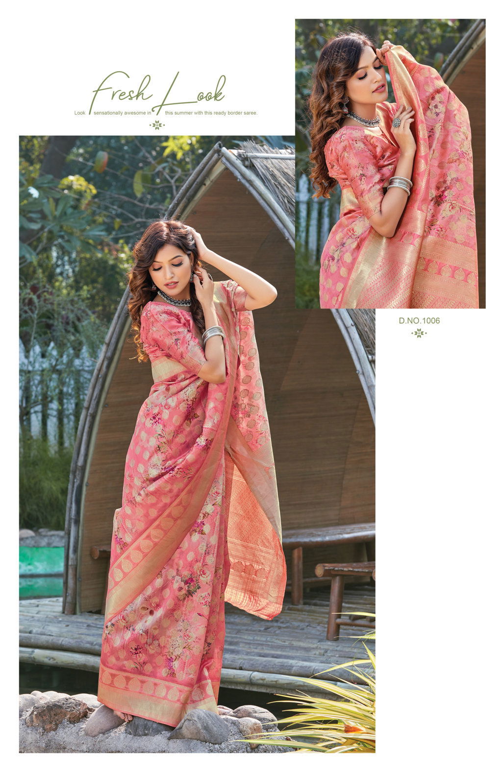 Sangam Roop Shringar Latest Fancy Festive Wear Digital Print Silk And Reshm Thread work Sarees Collection